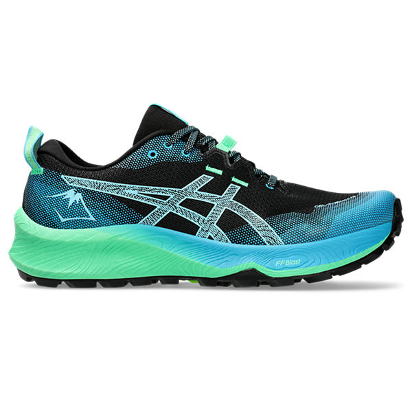 Asics Gel Trabuco 12 Black Bright Cyan SportSA