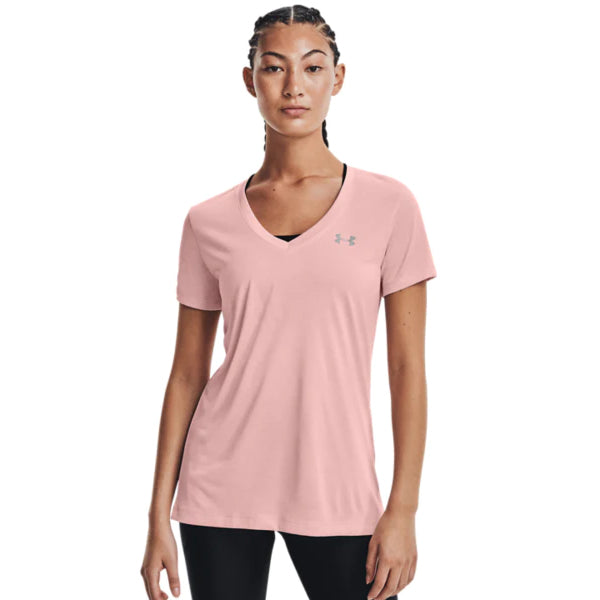 Under Armour UA Tech™ Twist V-Neck T-Shirt Women - Misty Purple/White