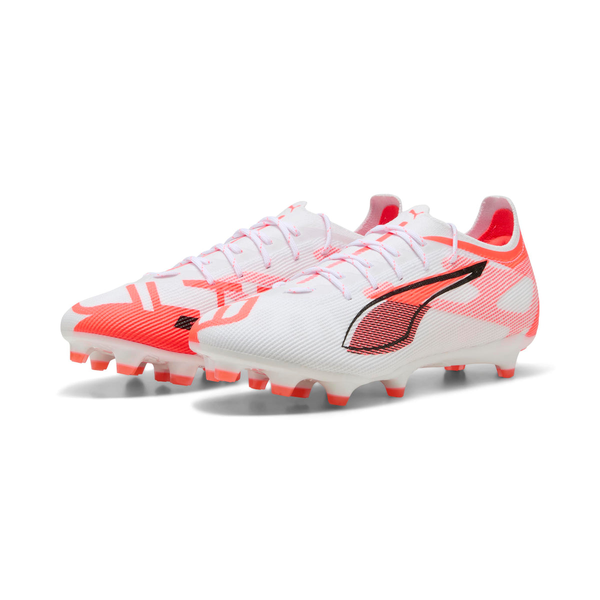 Puma Ultra 5 PRO FG/AG White Glowing Red