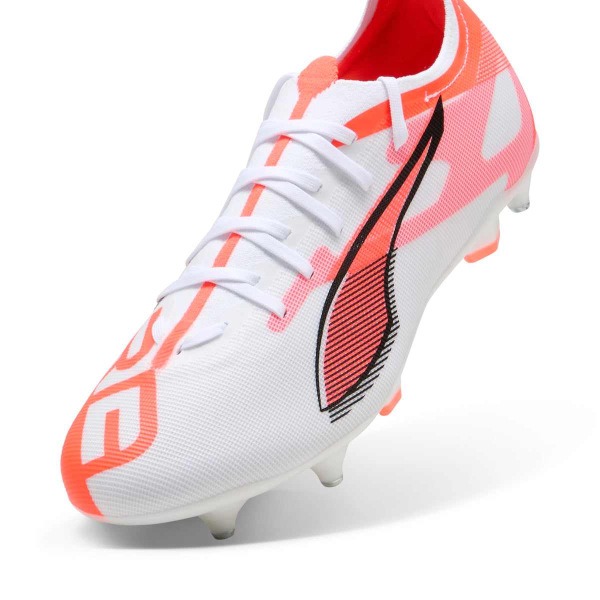 Puma ULTRA 5 MATCH MxSG White Glowing Red