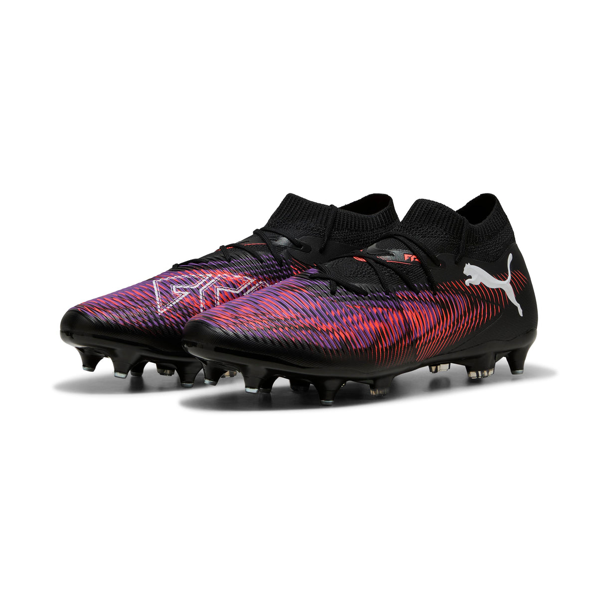 Puma Future 8 Match MxSG Black White-Glowing Red