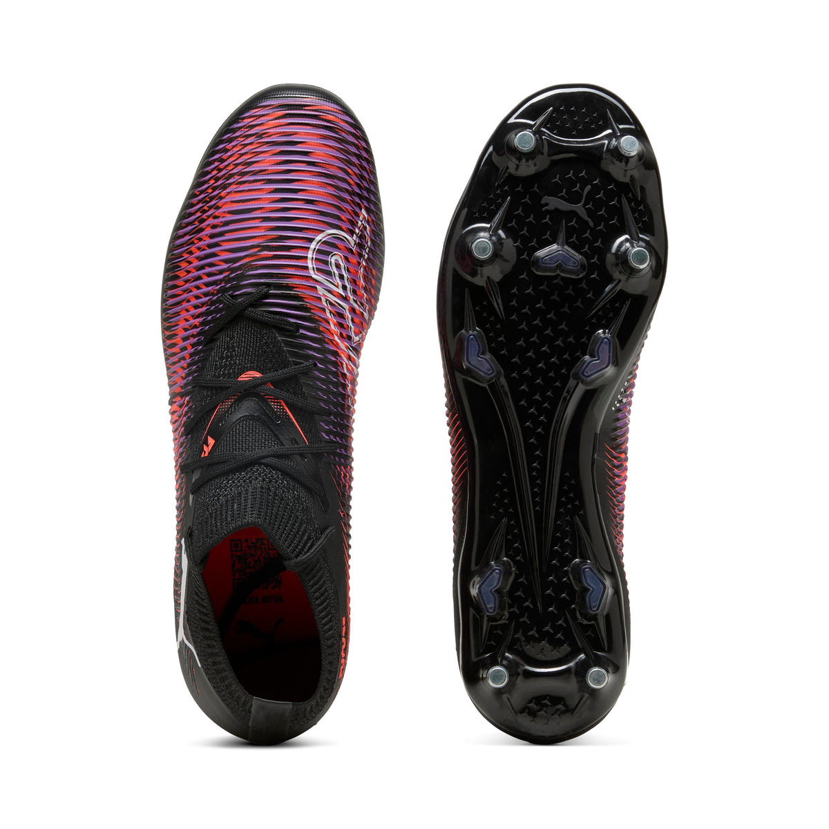 Puma Future 8 Match MxSG Black White-Glowing Red