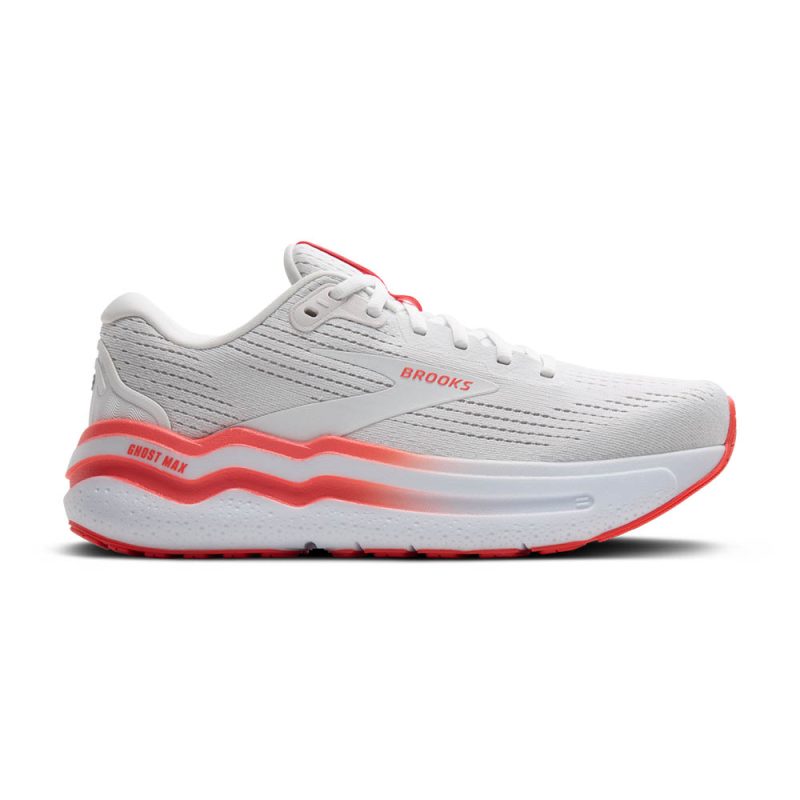 Brooks Ghost Max 2 White/Hot Coral