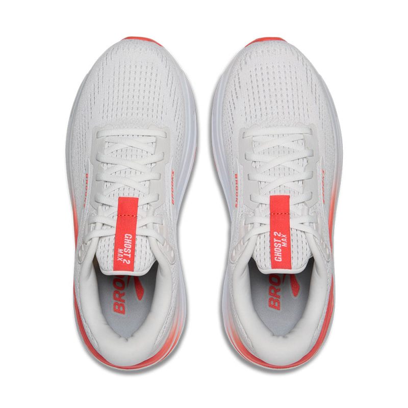 Brooks Ghost Max 2 White/Hot Coral