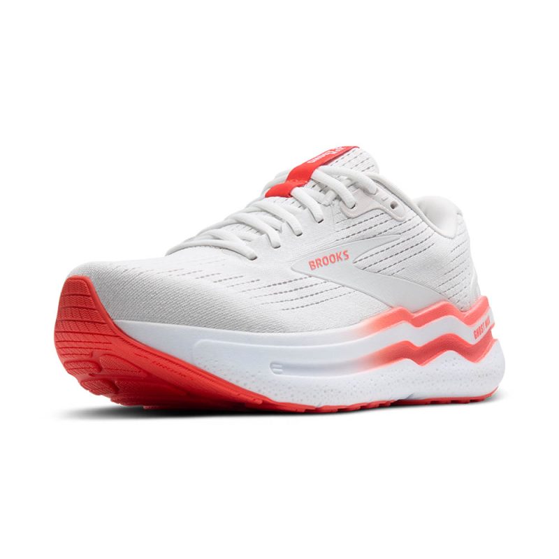 Brooks Ghost Max 2 White/Hot Coral