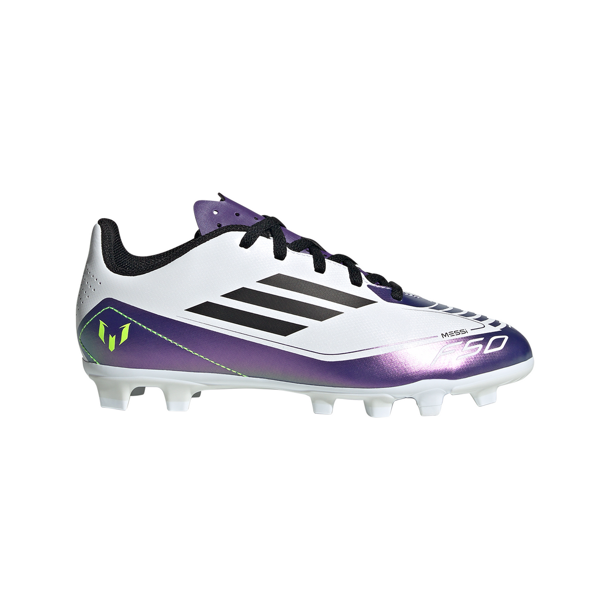 Adidas F50 Club Messi Multi-Ground Soccer Cleats JR Cloud White