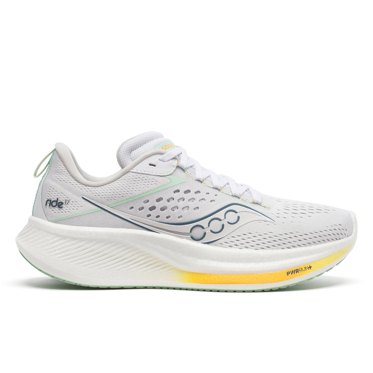 Saucony Ride 17 White/Peel Blanc