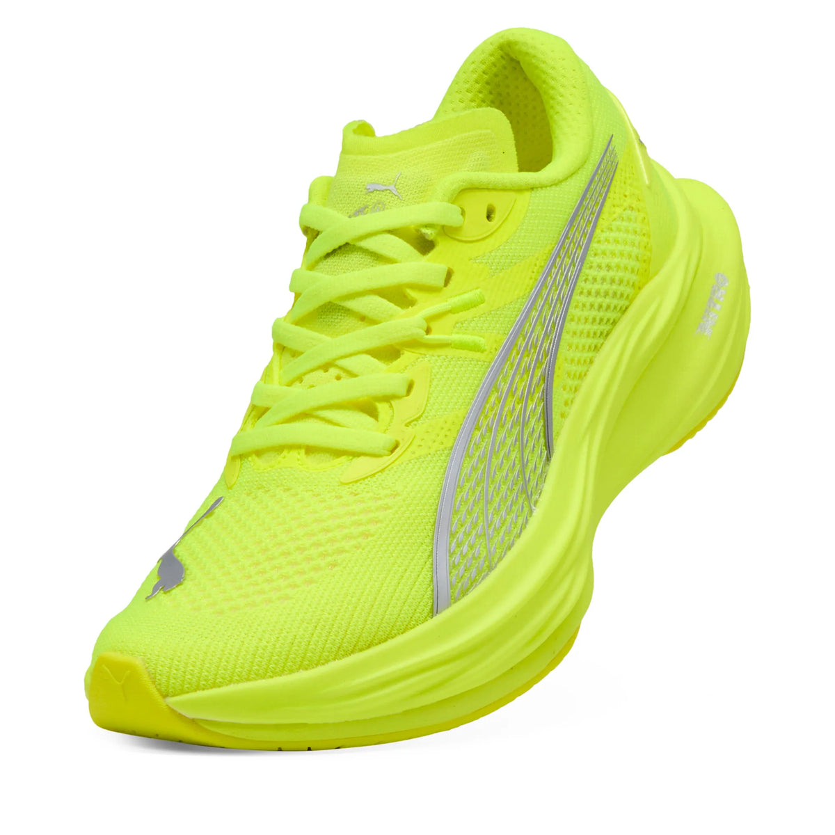 Puma Deviate NITRO 3 Yellow Alert- Silver Women