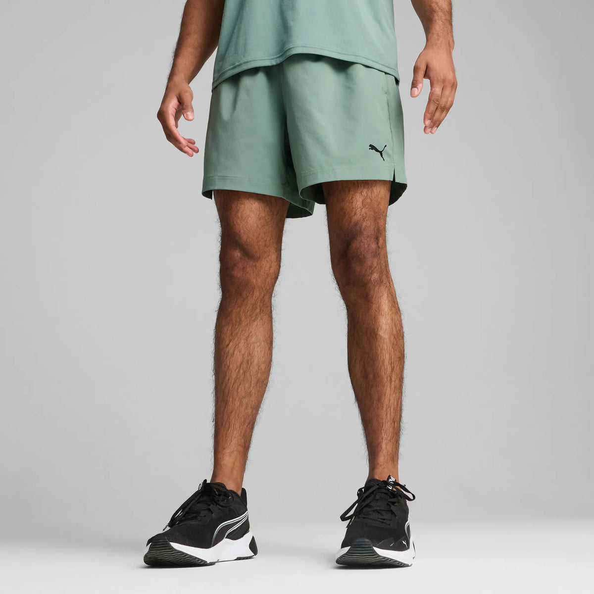 Puma M TAD ESSENTIALS 5&quot; Woven Short Green Moon