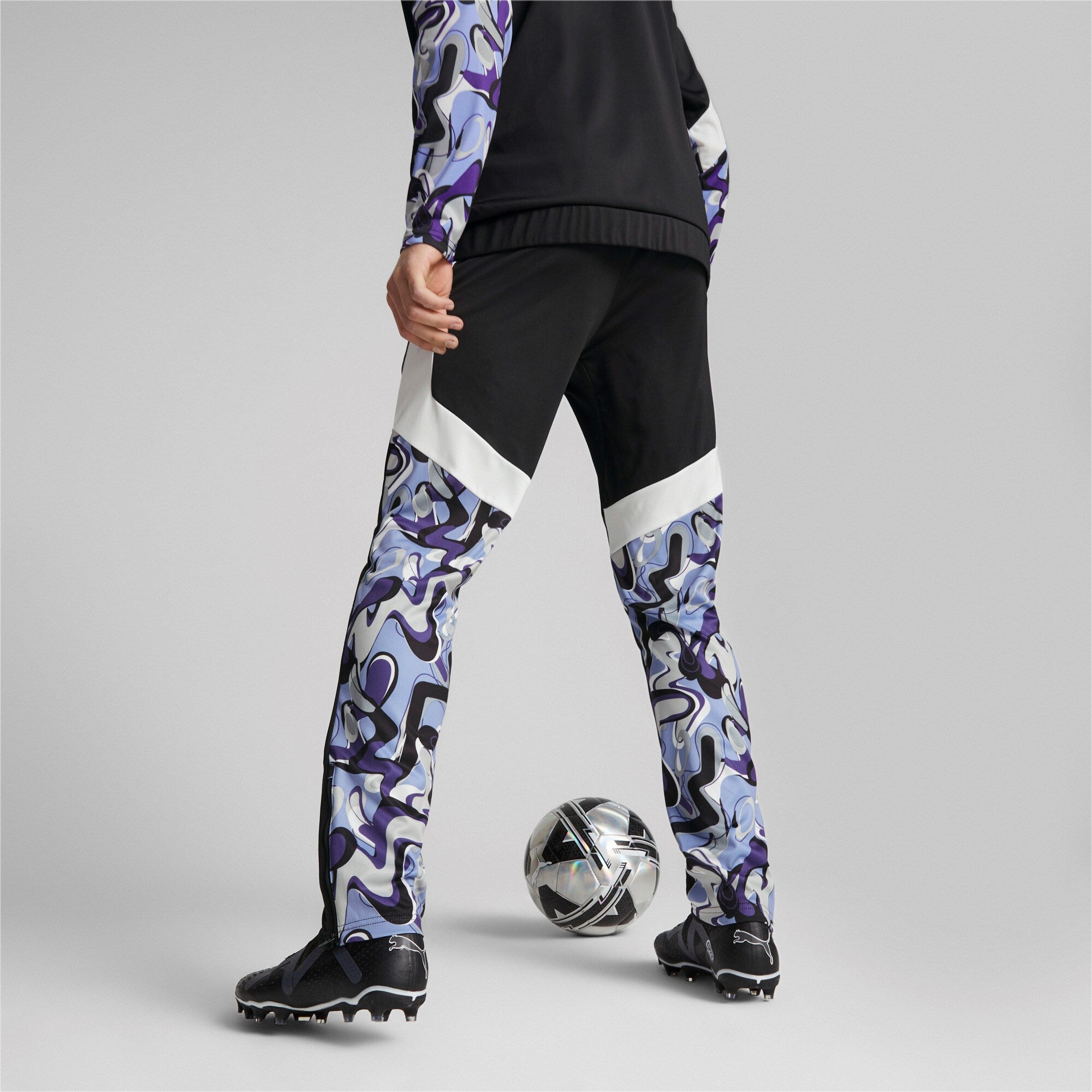 Jordan Youth / Girls Paris PSG Soccer Leggings - Black/Purple YM