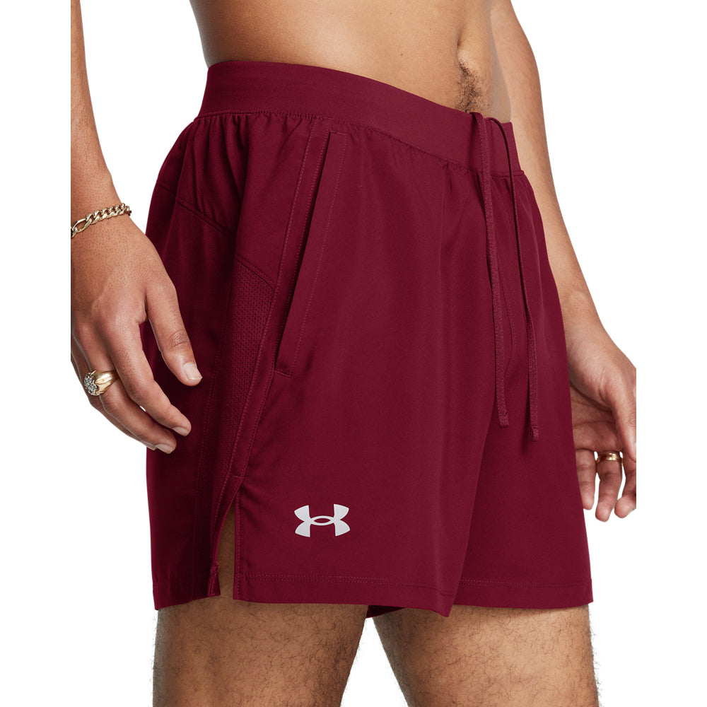 Under Armour Launch 5inch Shorts  Maroon/Burgundy