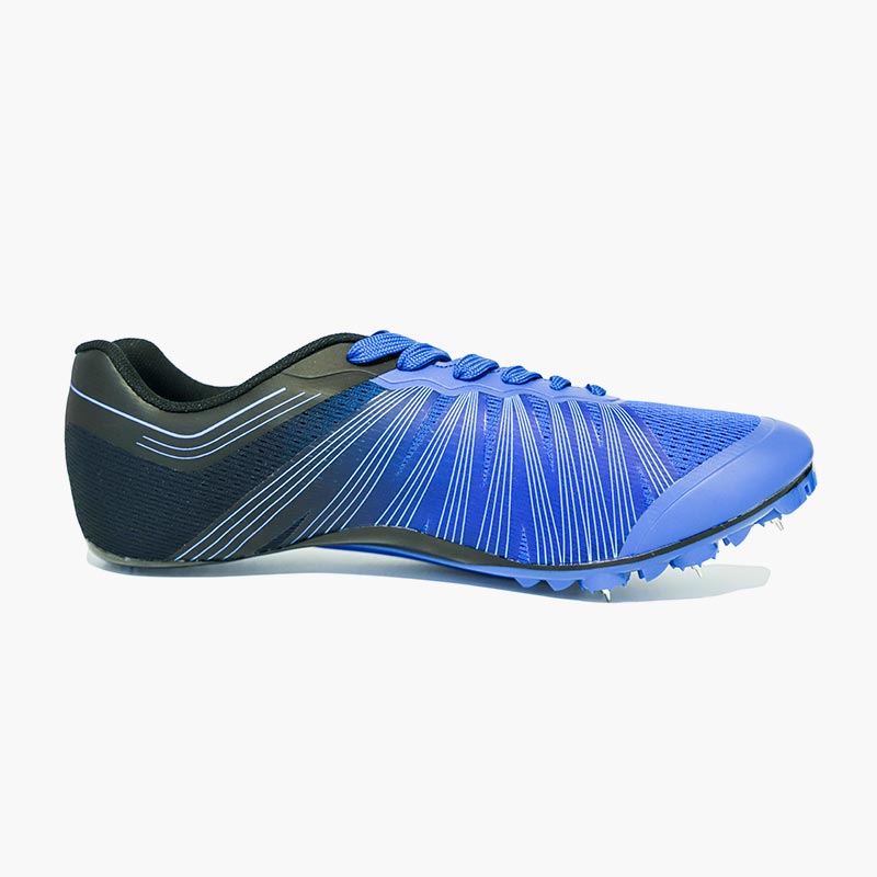 Navy blue store track spikes